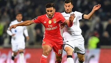 Foto del partido entre el Benfica y el Vitoria Guimaraes, arbitrado por Nuno Almeida.