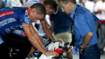 Armstrong junto a Garcia del Moral cuando este ejercía de médico en el US Postal.