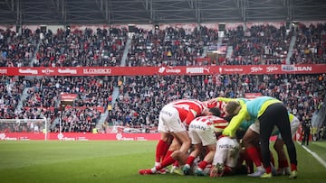 05-06-25. IMAGEN DE LA CELEBRACIÓN DE UN GOL EN EL ESTADIO EL MOLINÓN-QUINI.