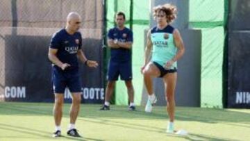 Puyol, con Juanjo Brau.