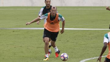 Zozulya en el entrenamiento.