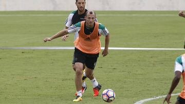 Zozulya en el entrenamiento.