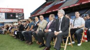 Cerezo, junto a Collar, Tomás y Pantic, en la ceremonia.