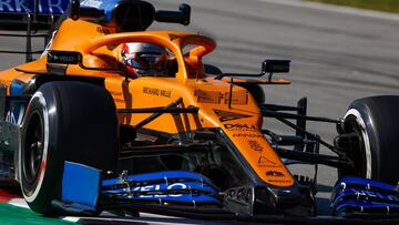 El McLaren MCL35 de Carlos Sainz. Test en Barcelona, F1 2020. 