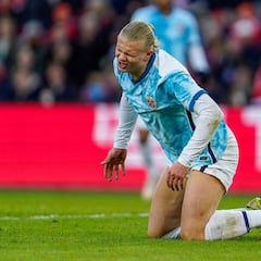 "Haaland tiene el pie azul"