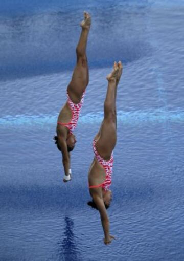 Las saltadoras mexicanas, Paola Espinosa y Alejandra Orozco.