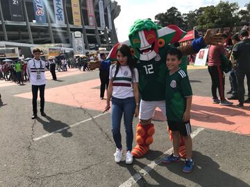 El color del México vs Escocia, en el Estadio Azteca