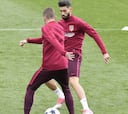 El Atlético, con Carrasco recuperado, ya prepara el derbi