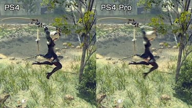 Comparativa gráfica NieR: Automata, PS4 vs PS4 Pro