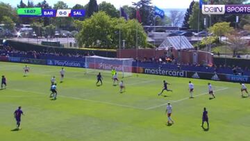 Juvenil del Barça y su increíble gol en la Youth League
