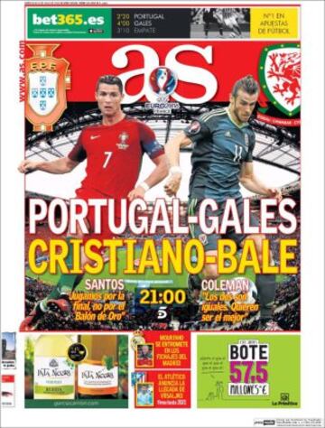 Portadas de la prensa mundial