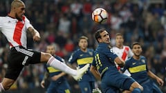 River - Boca: Correct call for indirect free-kick inside the area - not a penalty