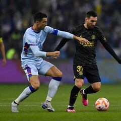 Messi y Cristiano, protagonistas del partido en Riad