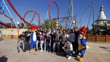 El día familiar de los jugadores del Barça en Port Aventura
