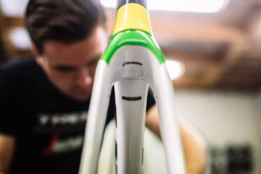 Así es la flamante bici arcoíris de Pedersen: Trek Madone SLR