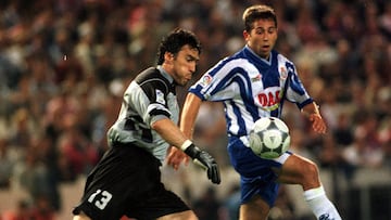 TONI PORTERO DEL ATLETICO DE MADRID Y TAMUDO DEL ESPANYOL EN LA FINAL DE LA COPA DEL REY