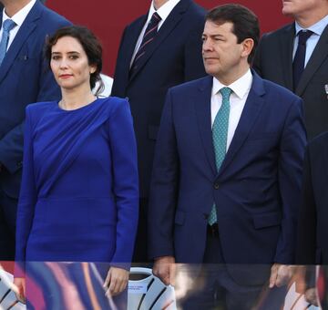 Isabel Diaz Ayuso, presidenta de la Comunidad de Madrid, y Alfonso Fernando Fernández, actual presidente de la Junta de Castilla y León.