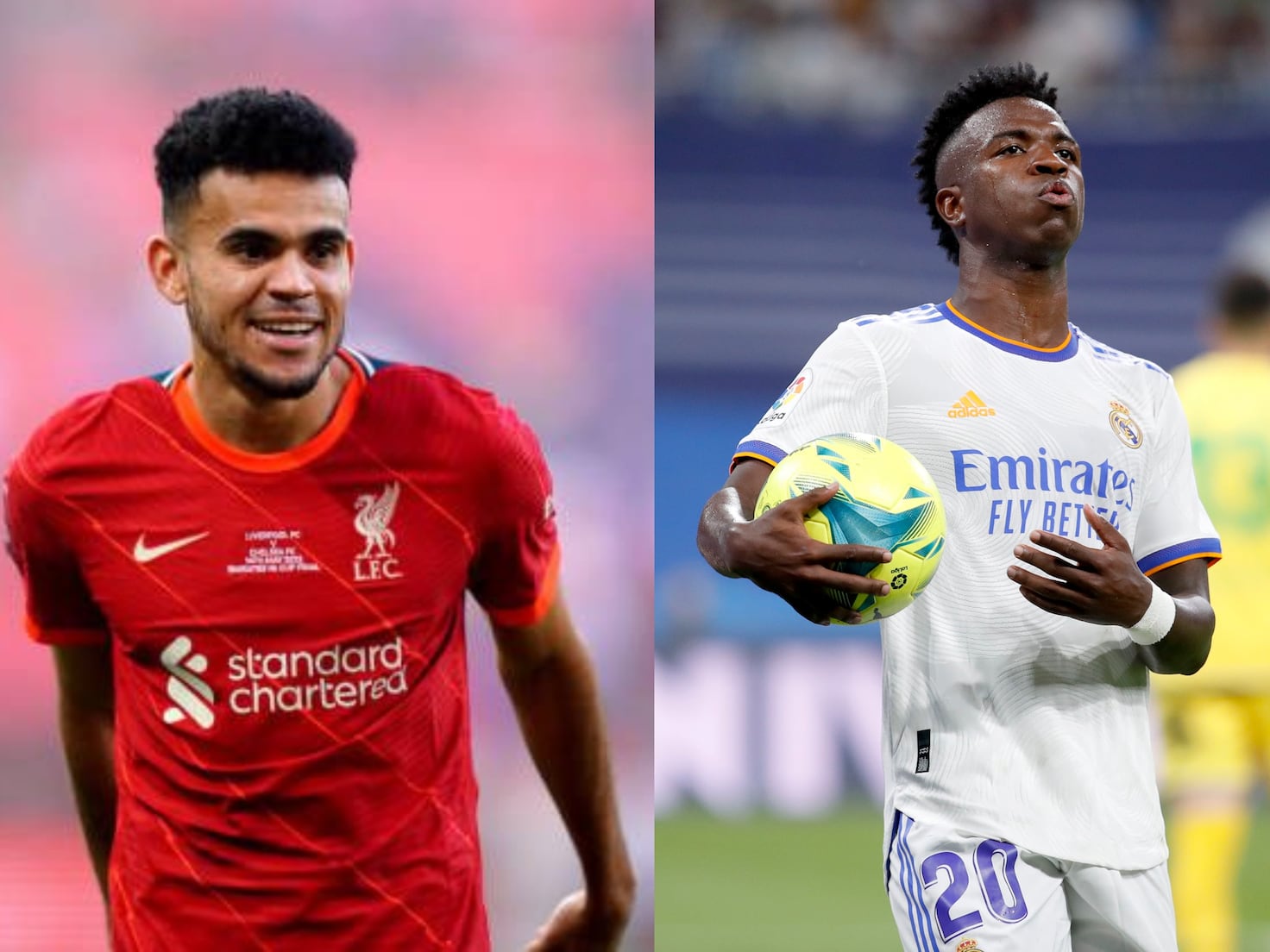 Díaz vs. Vinicius, el duelo por las bandas en la final de Champions - AS Colombia