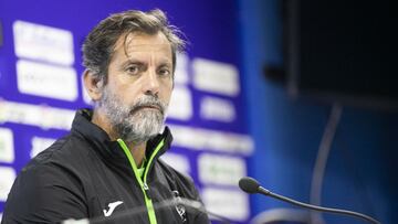 Quique S&aacute;nchez Flores durante una rueda de prensa.