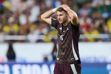 Santiago Gimenez of Mexico during the CONMEBOL Copa America 2024 group B match between Ecuador and Mexico, at State Farm Stadium, on June 30, 2024 in Glendale, Arizona, United States.