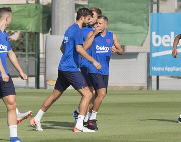 Piqué y Jordi Alba

