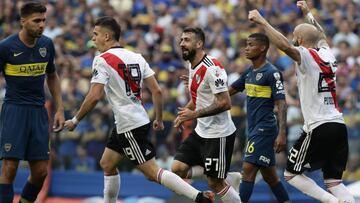 Boca y River empatan 2-2 en la ida de la final de Copa