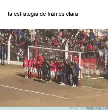 Los divertidos memes que dejó la defensa de Irán ante España