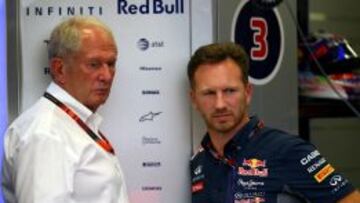 Helmut Marko y Christian Horner