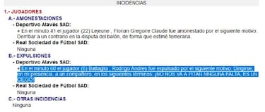 Munuera Montero expulsó a Battaglia por llamarle "ciego"