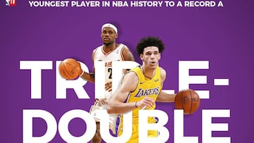 Lonzo Ball hace historia: triple-doble más joven tras superar a LeBron