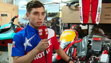 Los sueños de Diego Portel, la joven figura del karting chileno