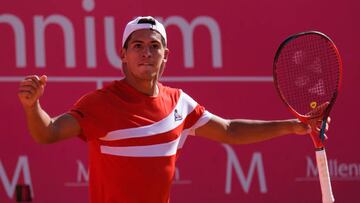 Richard Gasquet from France competes against Sebastian Baez from Argentine during the Millennium Estoril Open ATP 250 tennis tournament at Estoril Tennis Club, Estoril, Portugal on April 29, 2022.
 (Photo by Nuno Cruz/NurPhoto via Getty Images)