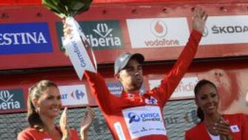Michael Matthews celebrando el maillot rojo