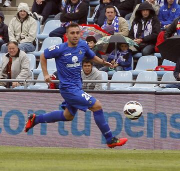 Milit en el Getafe la temporada 2012-13. 