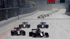 FILE PHOTO: Formula One F1 - Azerbaijan Grand Prix - Baku City Circuit, Baku, Azerbaijan - April 28, 2019 General view after the start of the race REUTERS/Maxim Shemetov/File Photo