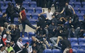 Los incidentes sucedieron antes del comenzar el partido.