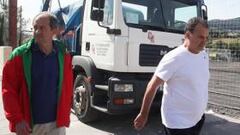 <b>SOBRE EL TERRENO. </b>Bielsa, junto a Amorrortu, durante la inspección de las obras del pasado lunes.