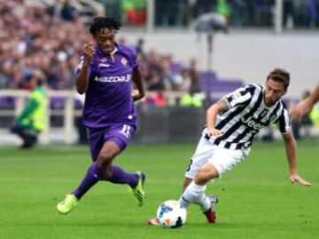 Cuadrado vistió la camiseta de La Fiorentina desde la temporada 2012/2013.