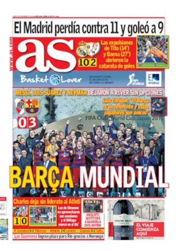 Las portadas de AS de diciembre