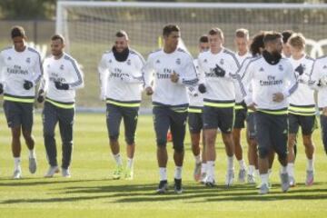 Varane, Jese, Benzema, Cristiano Ronaldo, Kroos y Sergio Ramos.