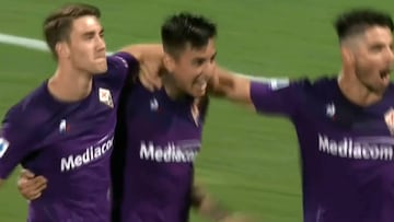 El brillante debut de Pulgar: gol y asistencia con la Fiorentina
