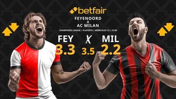 Feyenoord vs. AC Milan: horario, dónde ver, pronósticos y cuadro