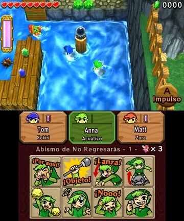 Captura de pantalla - The Legend of Zelda: Tri Force Heroes (3DS)