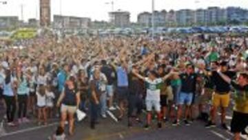Concentración de la afición del Elche