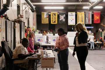 Centro de votación en Pittsburgh, Pensilvania, para las elecciones presidenciales estadounidenses.