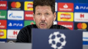 Simeone, entrenador del Atlético, en rueda de prensa