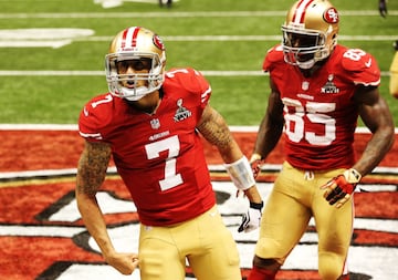 En su segundo año como quarterback de los 49ers, Kapernick llegó hasta el 'Super Domingo' con bajo perfil. El mariscal no había tenido mucha actividad hasta la Semana 10 cuando tuvo que sustituir a Alex Smith por una conmoción. 