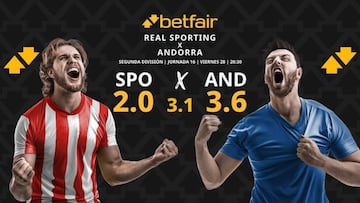 Real Sporting de Gijón vs. FC Andorra: horario, dónde ver, pronósticos y clasificación