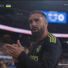 Carvajal’s ‘smiley’ five minutes after being sent off for Real Madrid