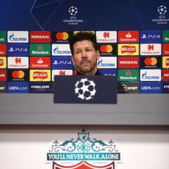 Las imágenes del entrenamiento del Atlético en Anfield